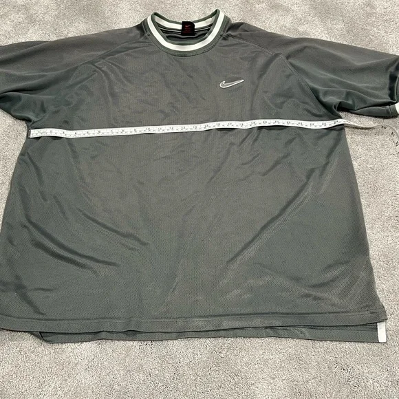 Vintage Nike Mesh Soccer Jersey Mens XL Olive 90s - Picture 8 of 9